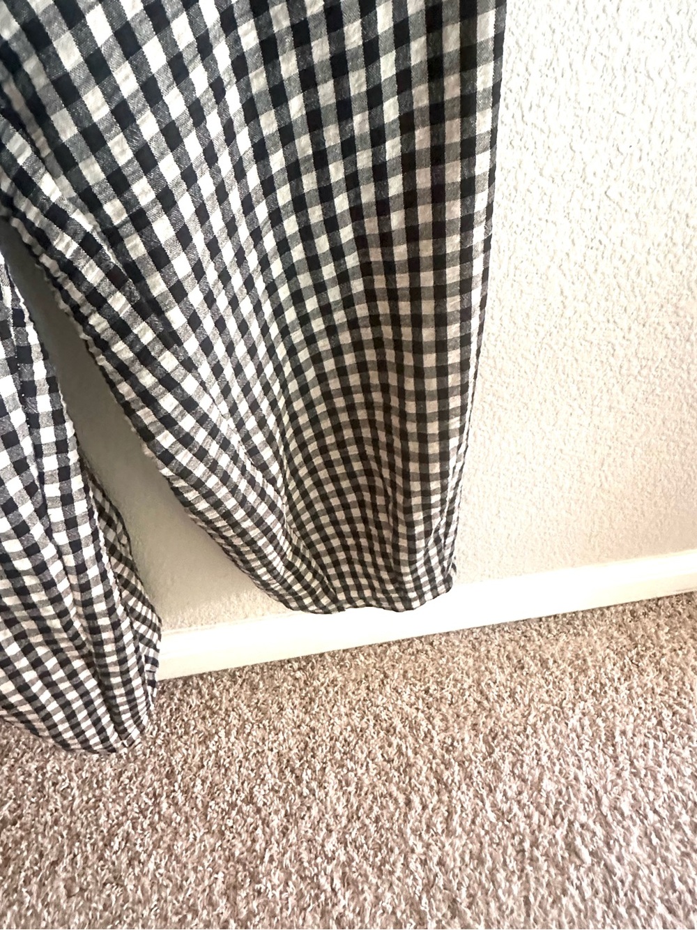 Gingham SWide-Leg Jumpsuit - Black & White - Picture 8 of 15